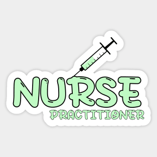 Nurse Practitioner (NP) Green Sticker